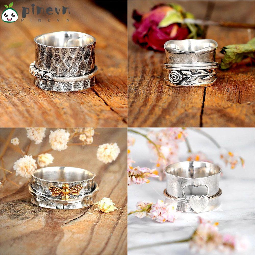 PINEVN Nhẫn Xoay Giảm Căng Thẳng Cho Nam Nữ