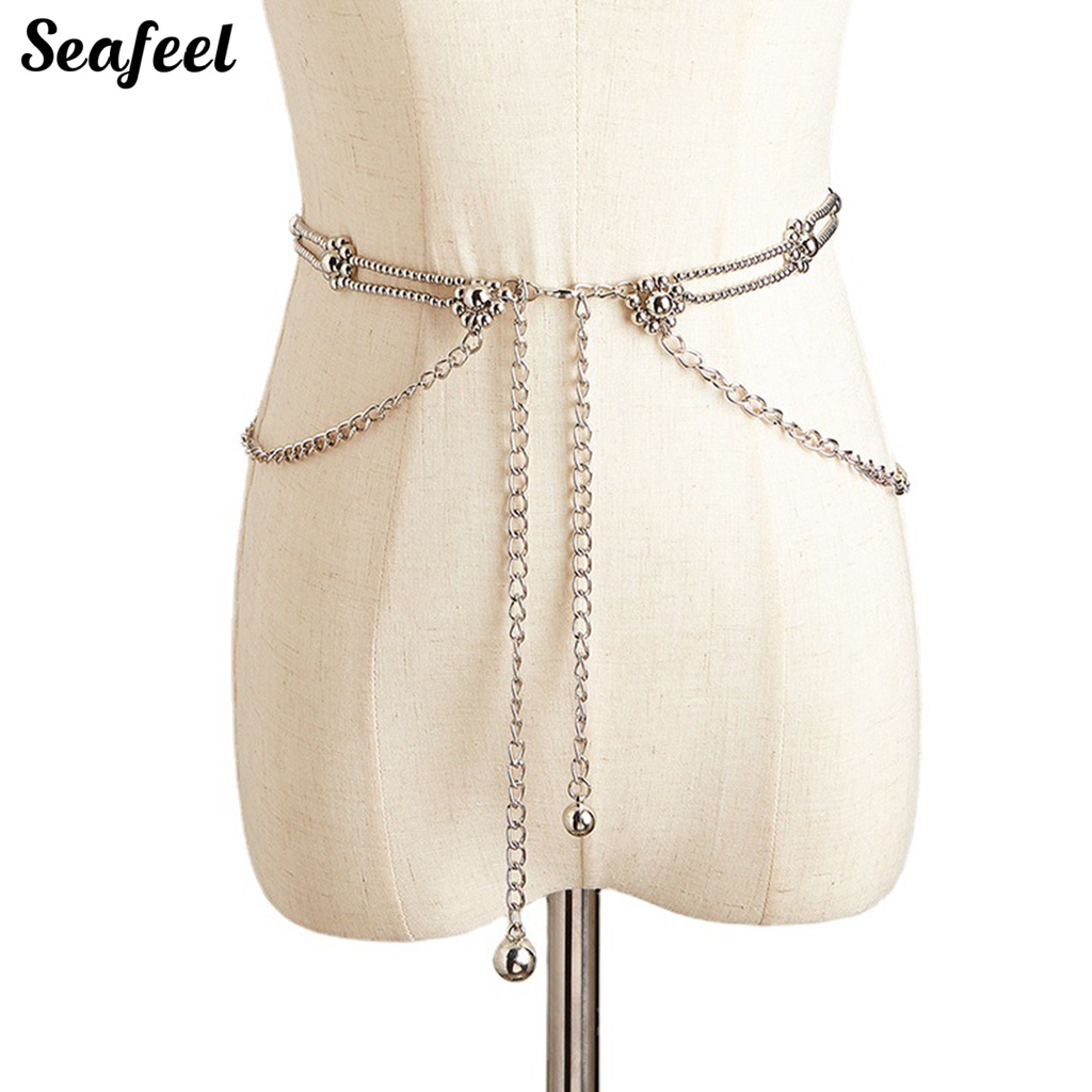 Dây Xích Đeo Hông Nhiều Lớp Hình Bông Hoa Nhiều Màu Sắc Tùy Chỉnh Thời Trang Cho Nữ