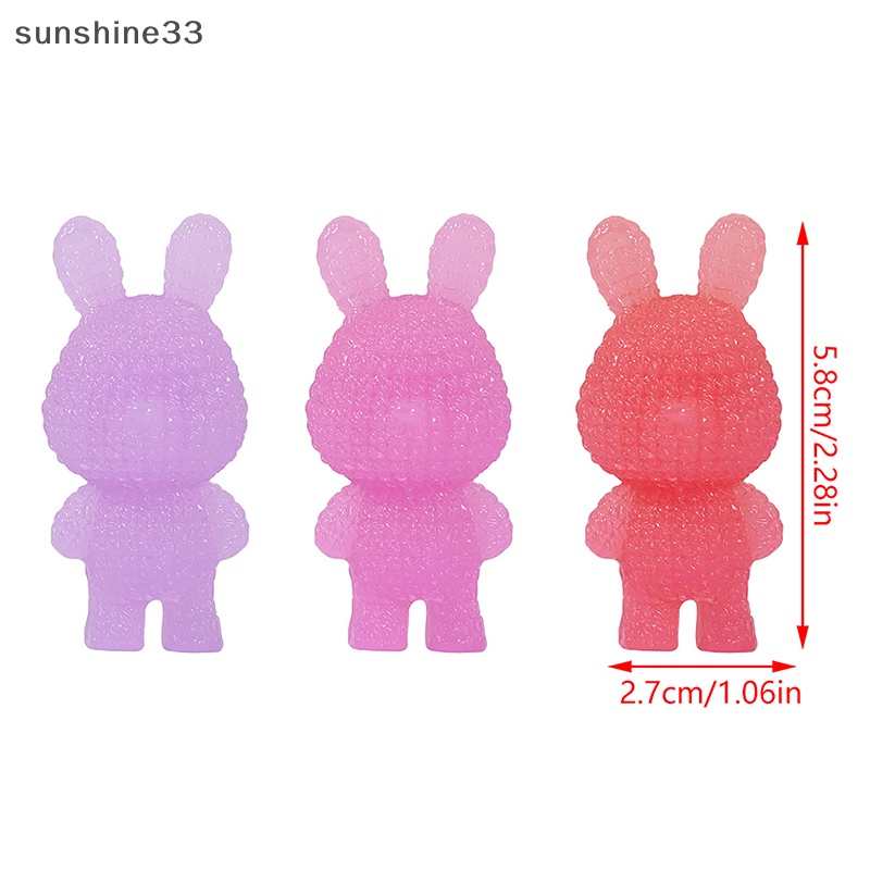 Set 1 / 2 Thỏ Dạ Quang Mini Trang Trí Tiểu Cảnh