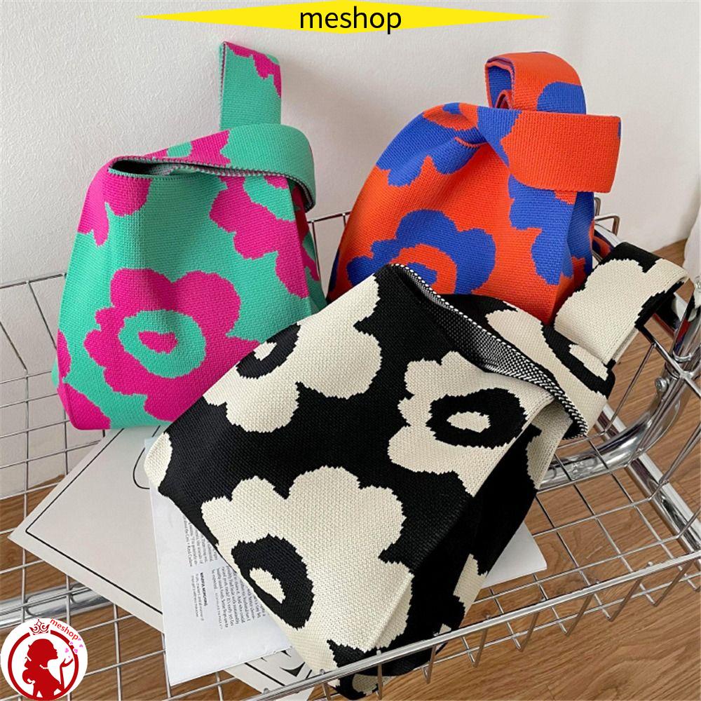 ME Túi Xách Đan Len Thủ Công Thắt Nút Dễ Thương Cho Bạn Gái