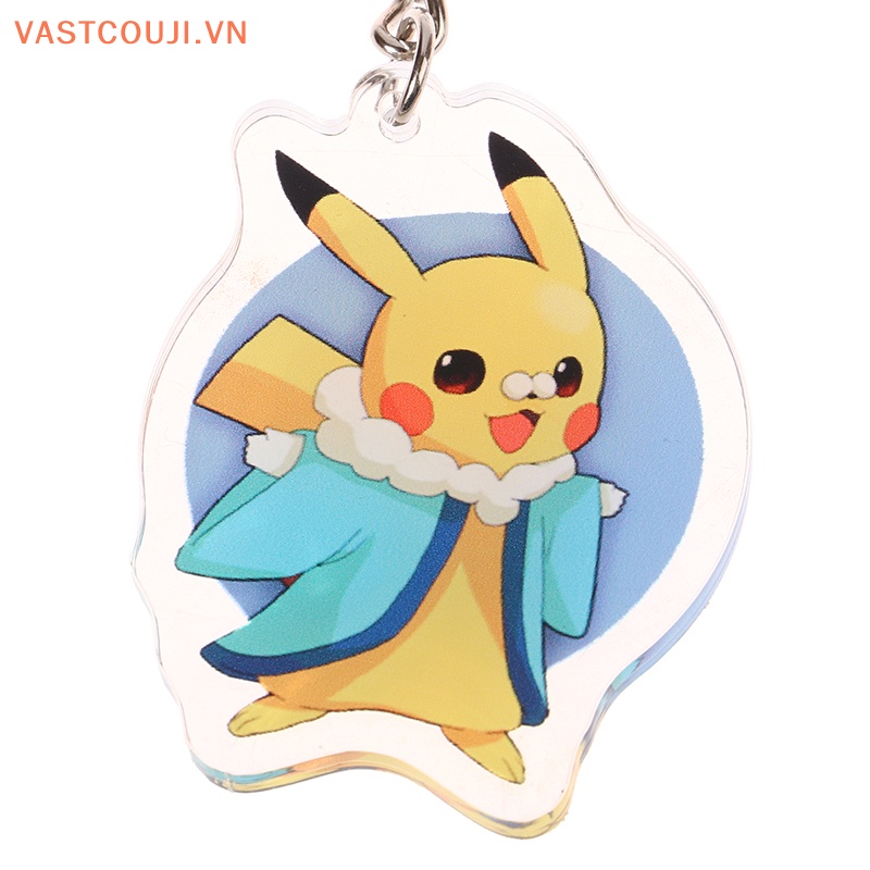 Móc Khóa Mô Hình Pikachu Squirtle Dễ Thương