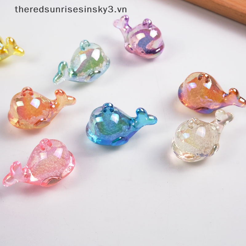 # # Thời Trang DIY Acrylic Đầy Màu Sắc Kiểu Cá Voi Nhỏ Mạ AB Đầy Màu Sắc