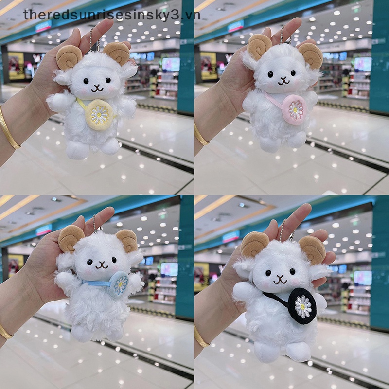 Móc Chìa Khóa Hình Cừu Nhồi Bông Mềm Mại Dễ Thương