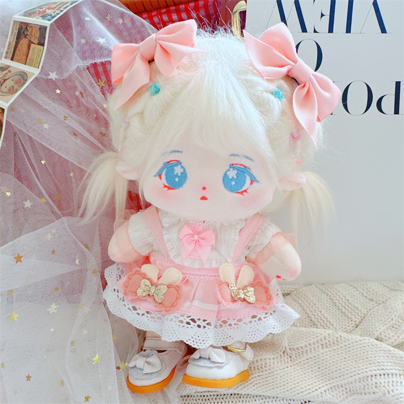 Búp Bê Nhồi Bông 20cm Mặc Váy Dễ Thương