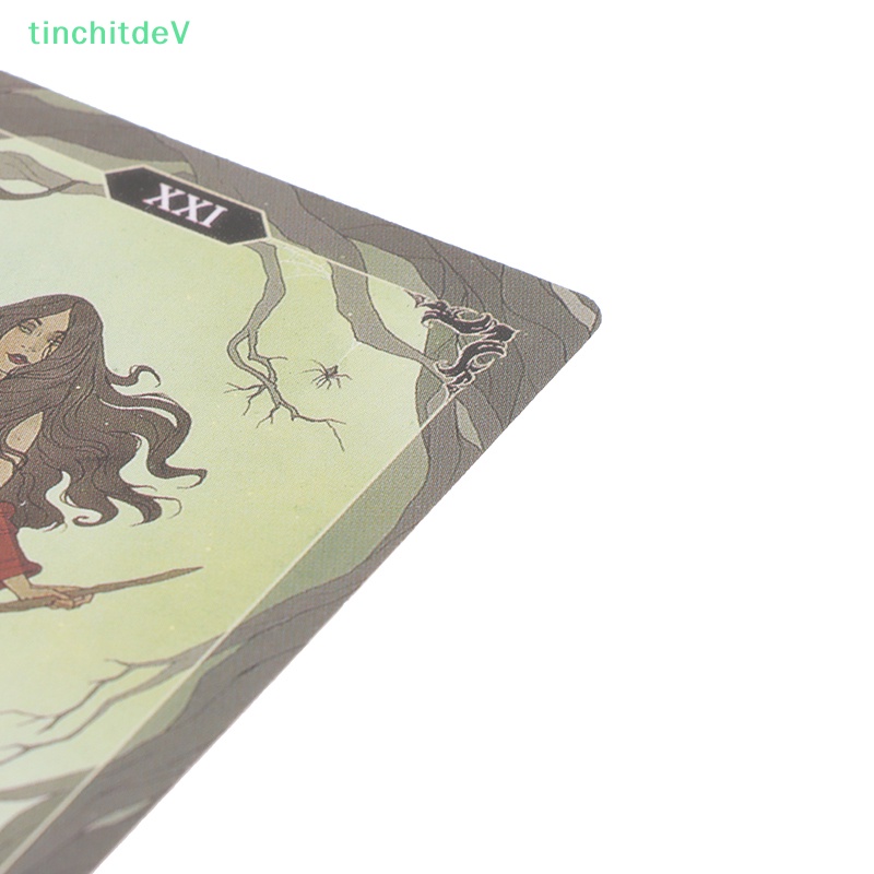 Bộ Bài Tarot Bằng Gỗ Màu Tối Giải Trí Cho Gia Đình