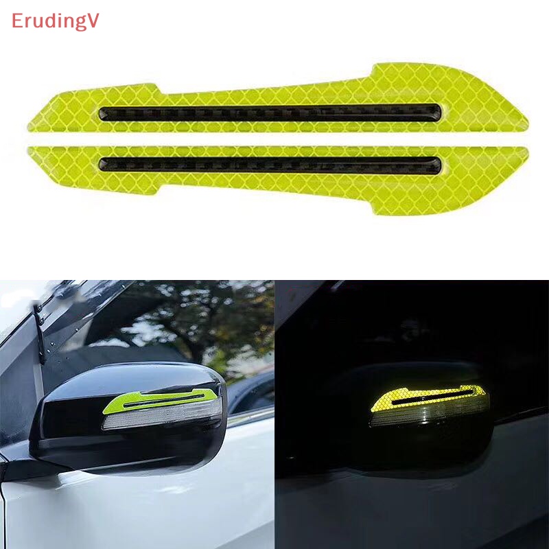 Bộ 2 Miếng Dán Phản Quang Cảnh Báo Không Để Lại Dấu Vết Cho Gương Chiếu Hậu Xe Hơi