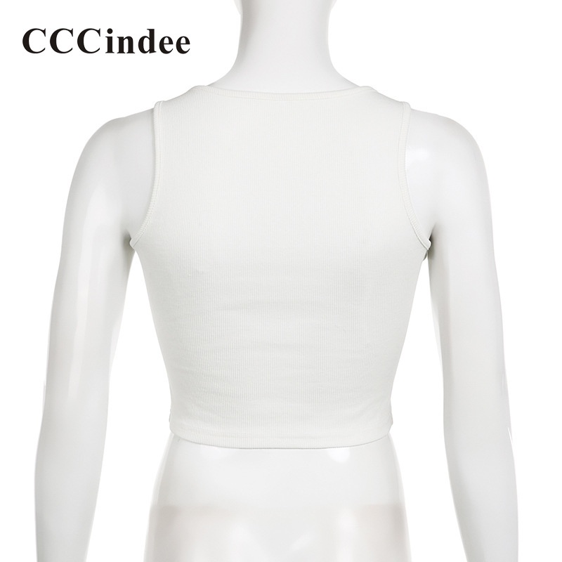 Áo Tank Top Ôm Dáng Màu Tương Phản In Họa Tiết Mèo Thời Trang 2023 Cho Nữ