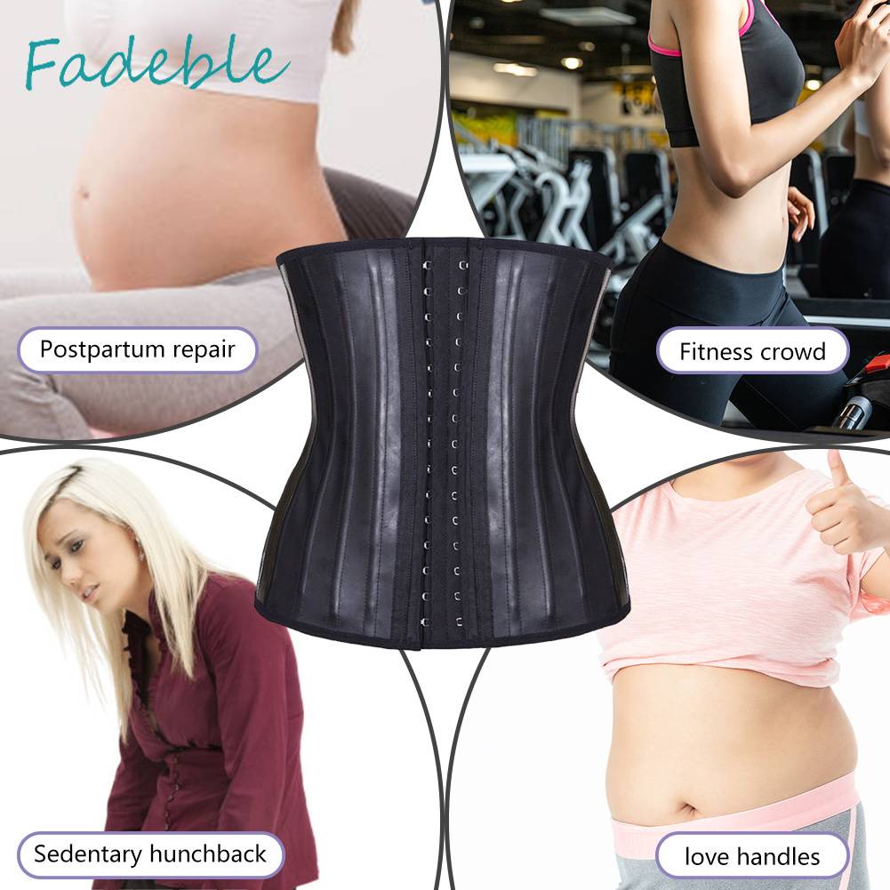 Đai Quấn Bụng 25 Xương Thép Mặt Nhám Thoáng Khí Tạo Dáng Eo Thon Cho Nữ Dự Tiệc