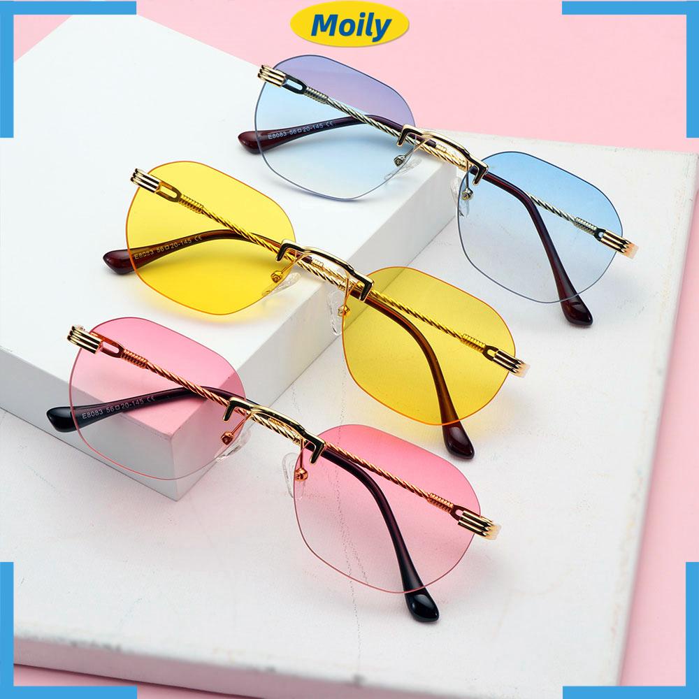 MOILYVN Kính Mát Nữ Gọng Kim Loại Chống Tia UV400