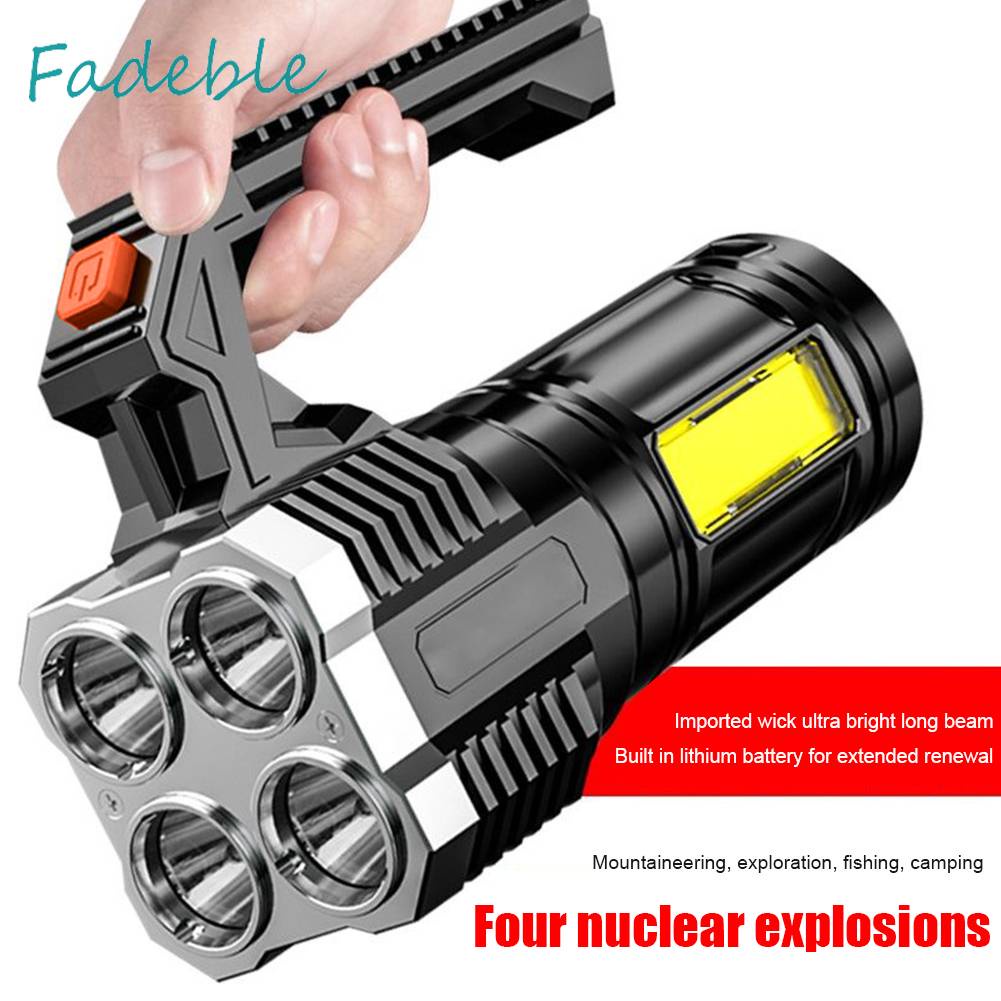 Đèn Pin Cầm Tay Chống Nước IPX4 Có Thể Sạc Lại Bằng Cổng USB