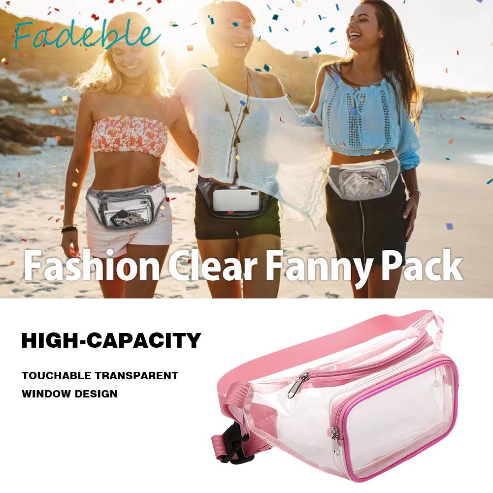 Túi Đeo Chéo Thể Thao Bằng PVC Trong Suốt Sức Chứa Lớn