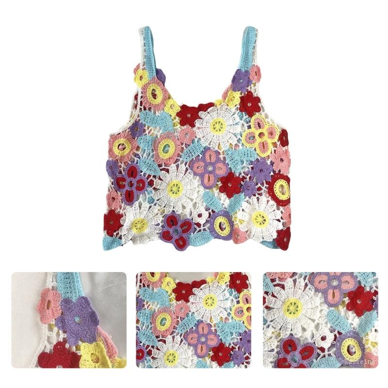 Áo Tank Top Đan Móc Không Tay Thời Trang Mùa Hè Cho Nữ