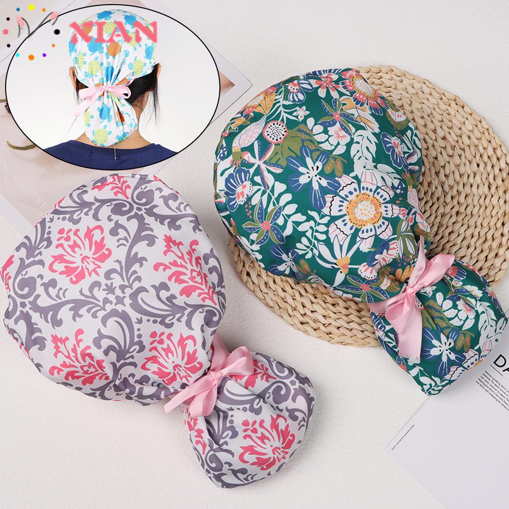 XIANTIN Mũ Bác Sĩ / Y Tá Chống Bụi Đính Nút Ruy Băng Cho Nam Và Nữ