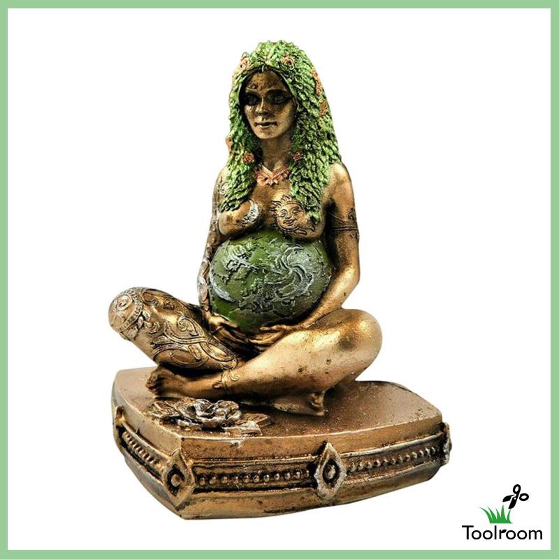 Mô Hình Tượng Mẹ Trái Đất Bằng Nhựa Resin Trang Trí Trong Nhà