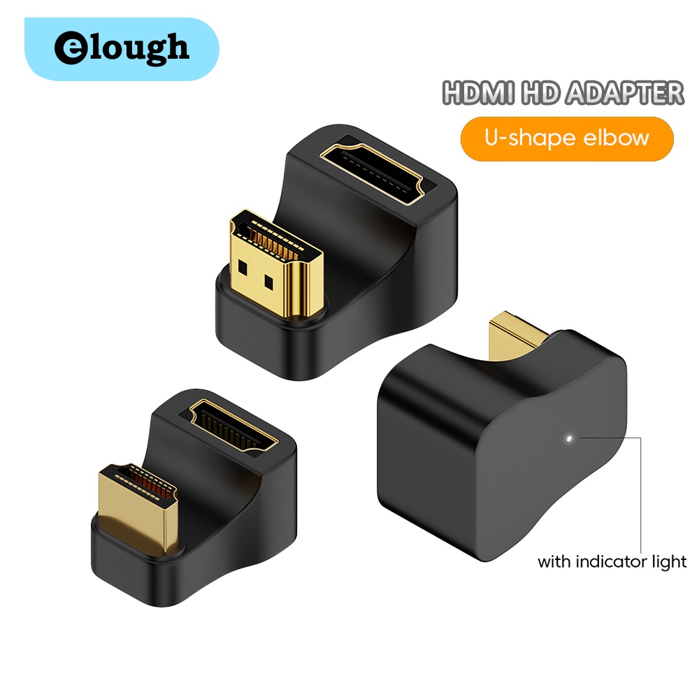 Đầu Nối HDMI Bẻ Góc 90o Sang HDMI 270 Độ