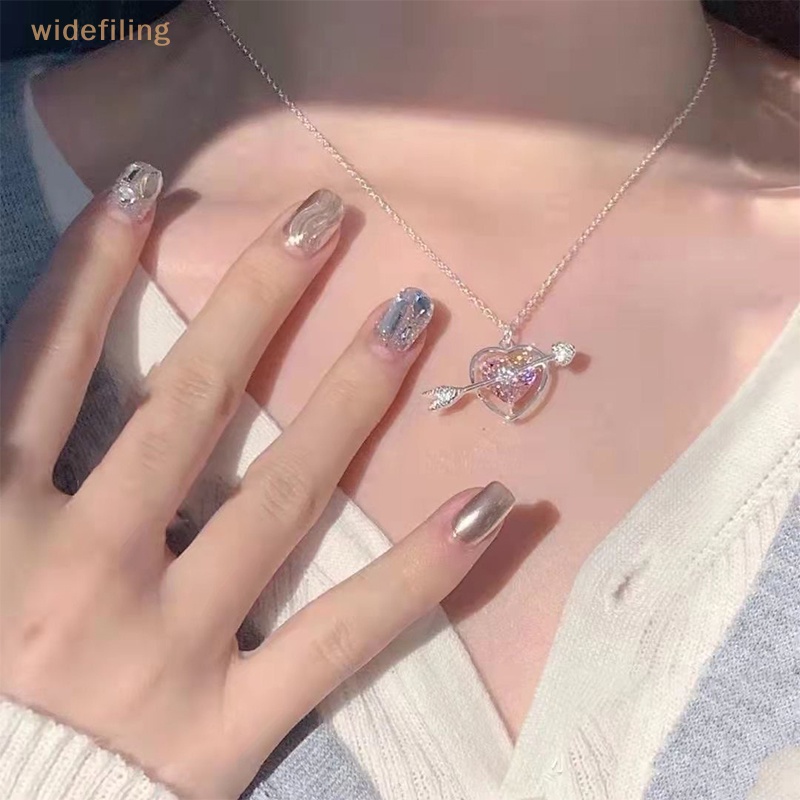 Vòng cổ Mặt Hình Giọt Nước Đính Đá Pha Lê Hồng Y2k Thời Trang Cho Nữ