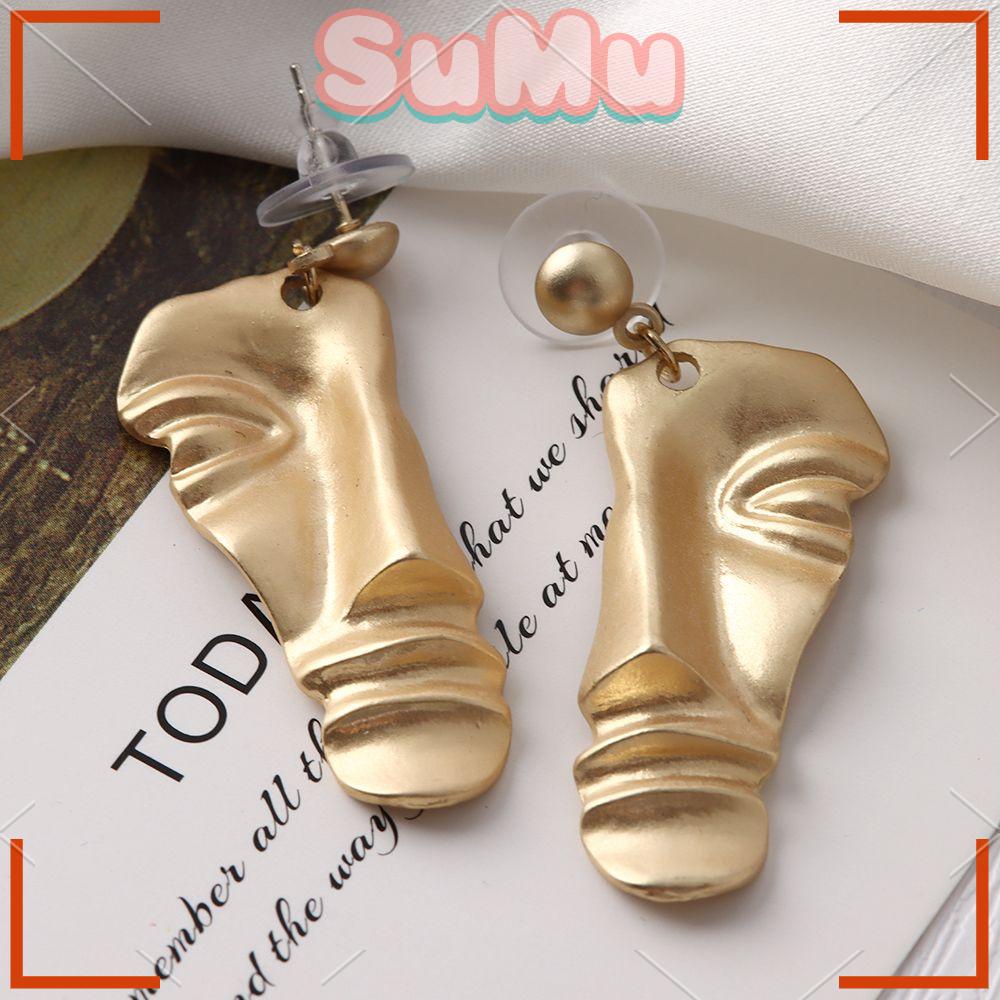 SUMU 1 Đôi Bông Tai Hợp Kim Dáng Dài Đính Hạt Thời Trang Cho Nữ