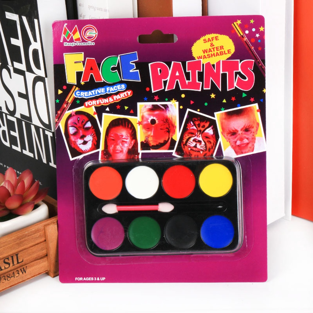 Tl Sơn Dầu Vẽ Mặt Và Cơ Thể Không Độc Hại Trang Điểm Tiệc halloween An Toàn