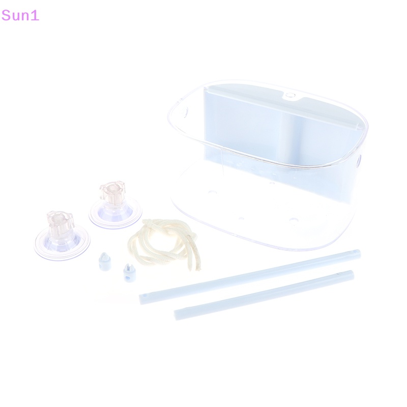 Sun1 > Khay Đựng Hạt Giống Gắn Cửa Sổ Acrylic Trong Suốt Hình Oval Có Giác Hút Mạnh Cho Chim Hoạt Động Ngoài