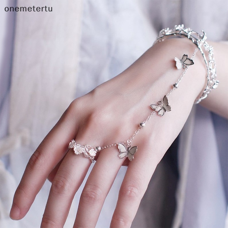 Onemetertu Phụ Kiện Trang Sức Nhẫn Có Chuông Hình Bướm Anime Tian Guan Ci Fu Hua Cheng Xie Lian Có Thể Điều Chỉnh