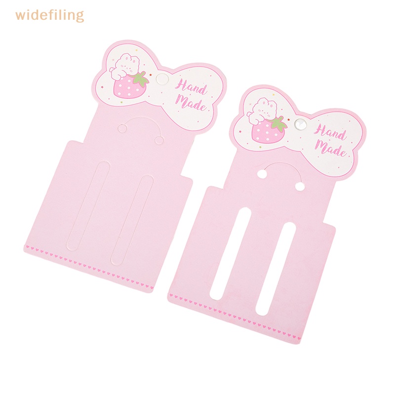 Set 50 Thẻ Giấy Hình Nơ Dễ Thương Dùng Để Trưng Bày Kẹp Tóc / Trang Sức DIY