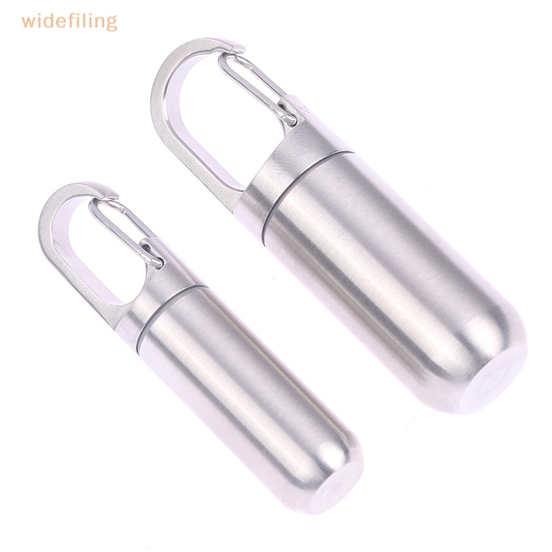 Hộp Đựng Thuốc Mini Bằng Thép Không Gỉ Chống Thấm Nước Tiện Dụng Mang Theo Du Lịch Cắm Trại