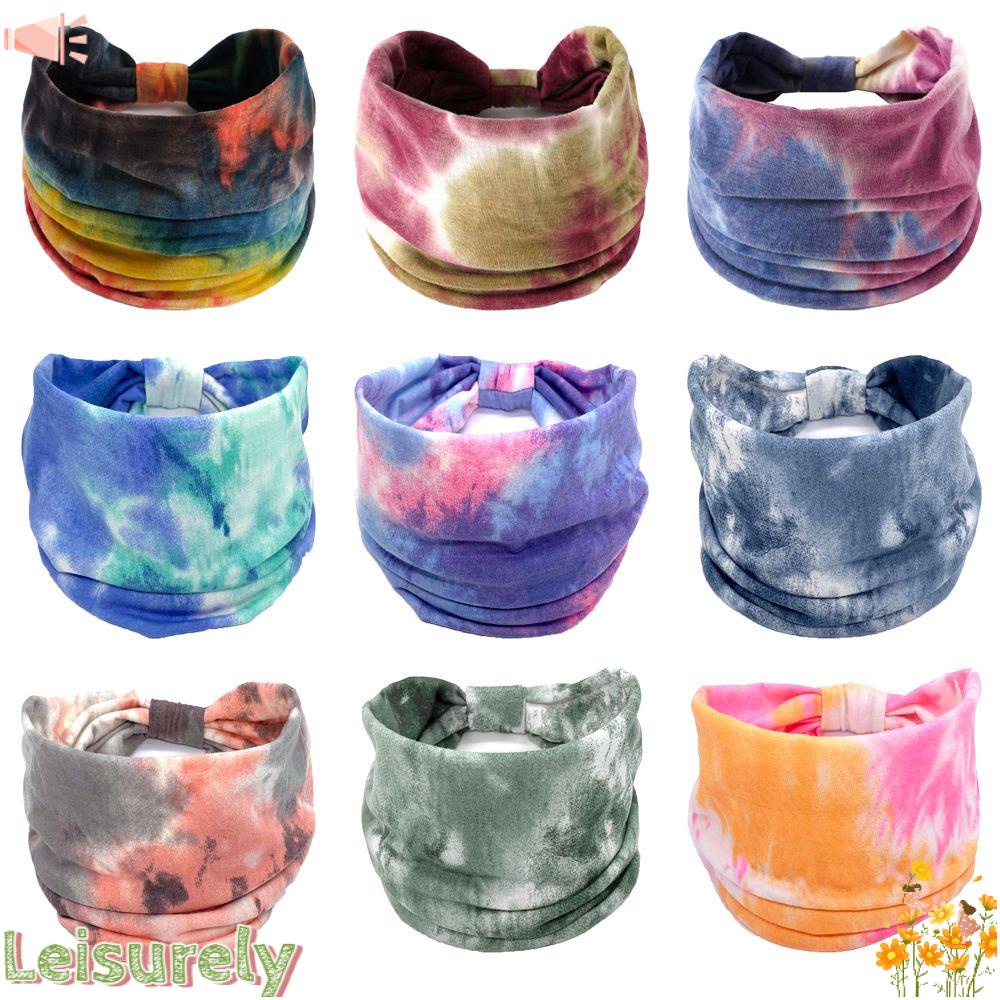 LEILY Băng Đô Thắt Nút Co Giãn Thoáng Khí Tập Yoga