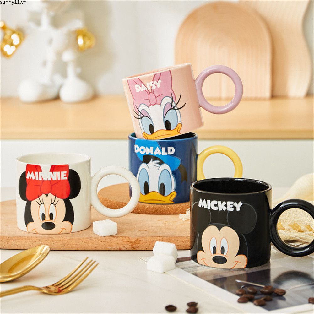 Cốc Sứ Uống Trà / Cà Phê 230ML Họa Tiết Hoạt Hình Disney Dễ Thương