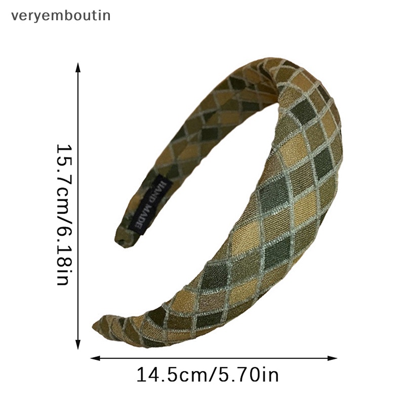 Băng Đô Cài Tóc Bằng Xốp Họa Tiết Kẻ Sọc Thời Trang Dành Cho Nữ