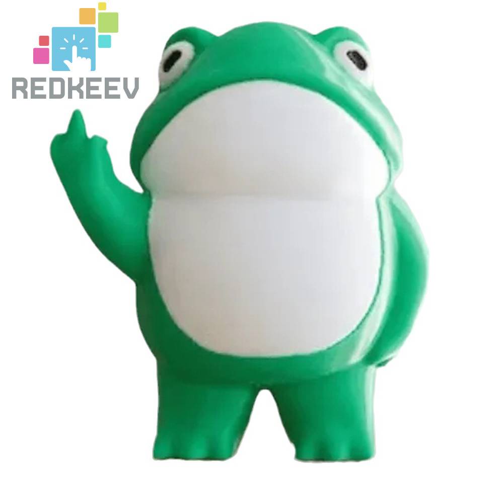 Mô Hình Chú Ếch Đứng Sáng Tạo Dễ Thương Chống Thấm Nước Trang Trí Nhà Cửa