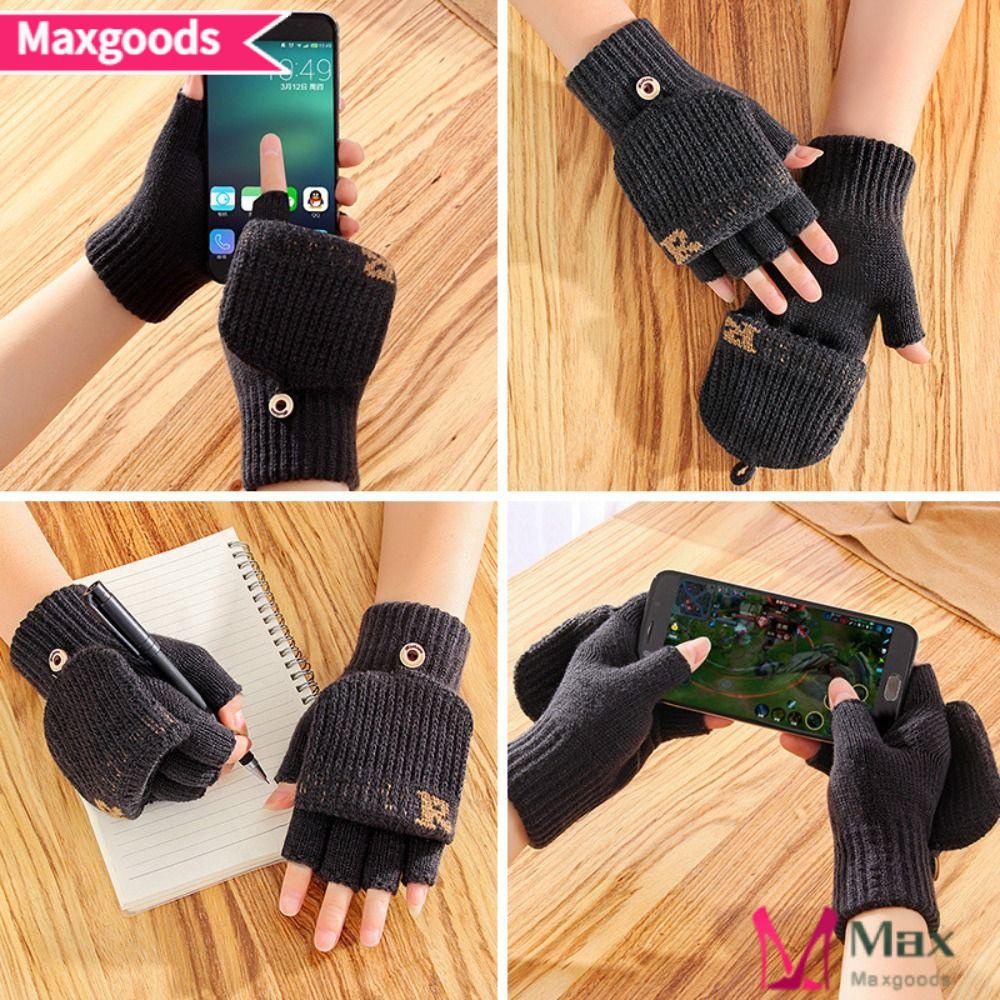 MAXG Găng Tay Hở Ngón Màu Sắc Thời Trang