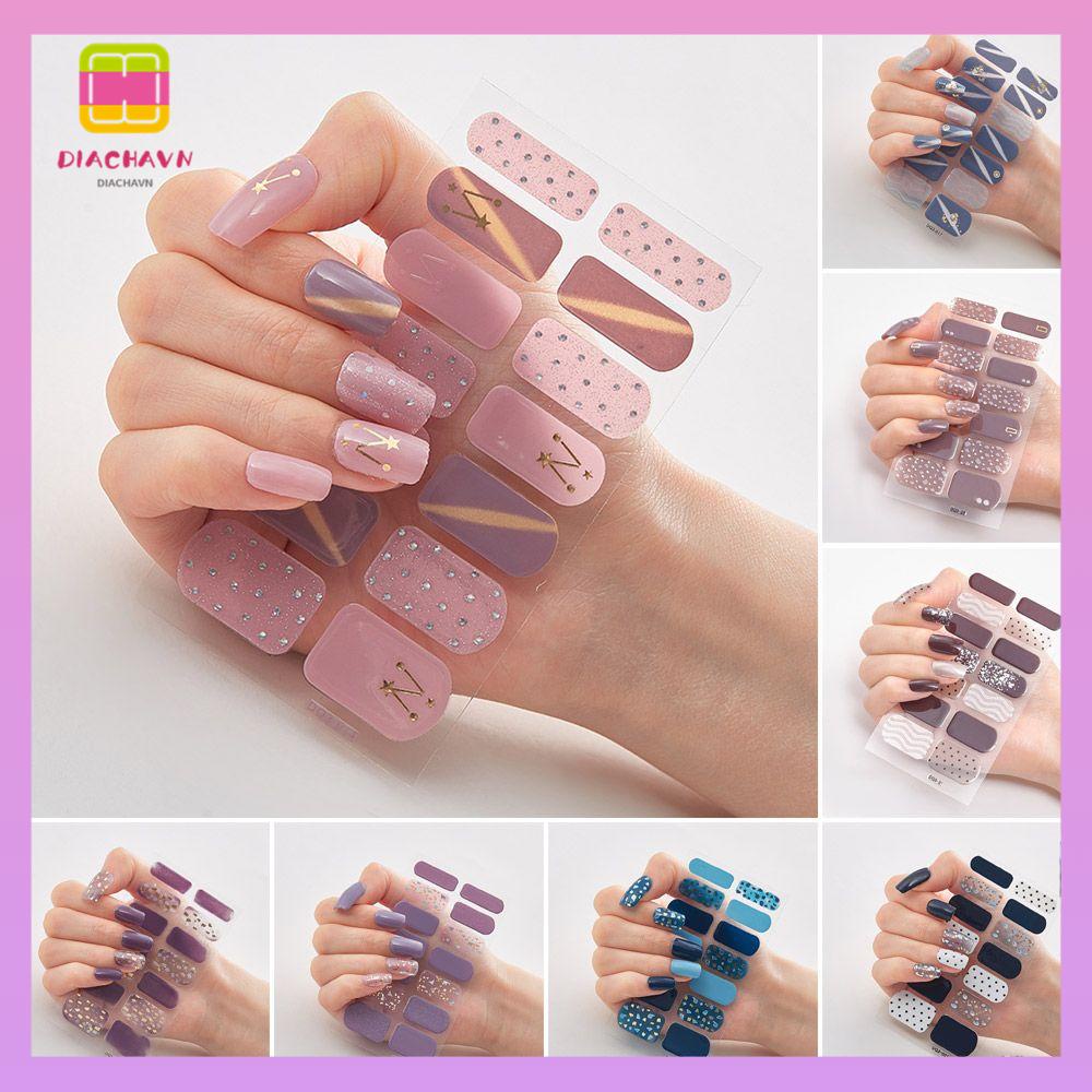 DIACHAVN Miếng Dán Trang Trí Móng Tay Họa Tiết Sáng Tạo DIY