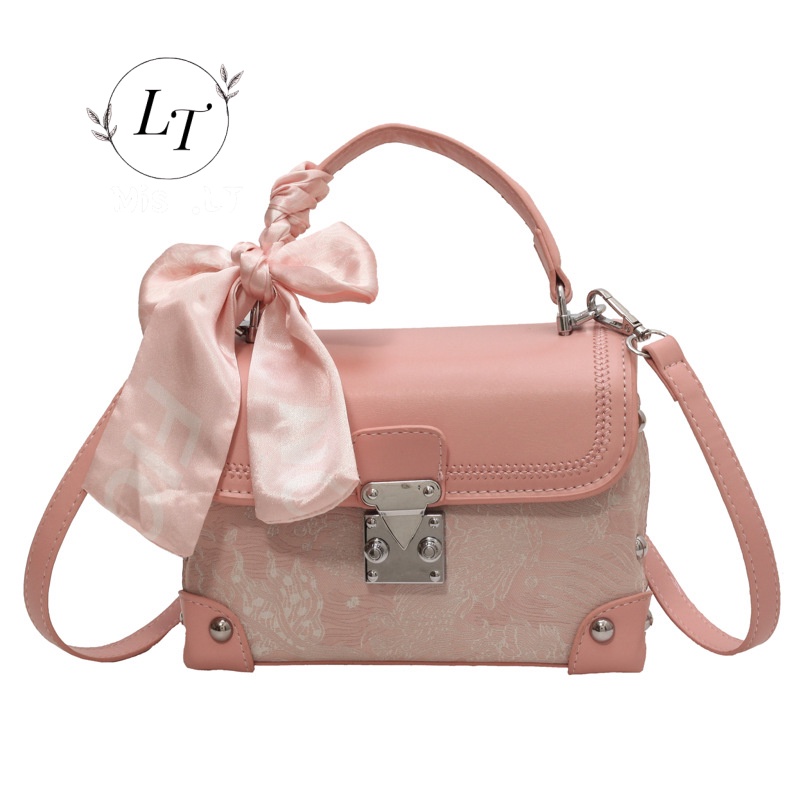 Miss.LT túi đeo chéo túi nữ đeo chéo túi nữ đeo vai 2023 new túi vuông L91TFSW