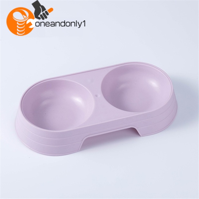 Khay Đựng Thức Ăn / Nước Uống Hai Ngăn Dành Cho Thú Cưng