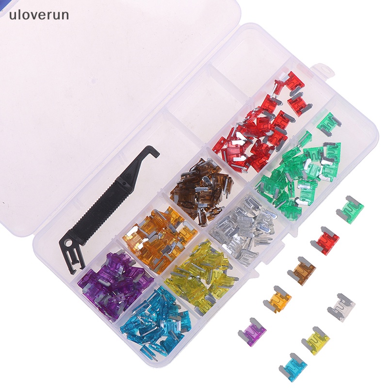 Set 100 Cầu Chì mini 3A5A7.5A10A15A 20A25A30A Chuyên Dụng Cho Xe Hơi uloverun