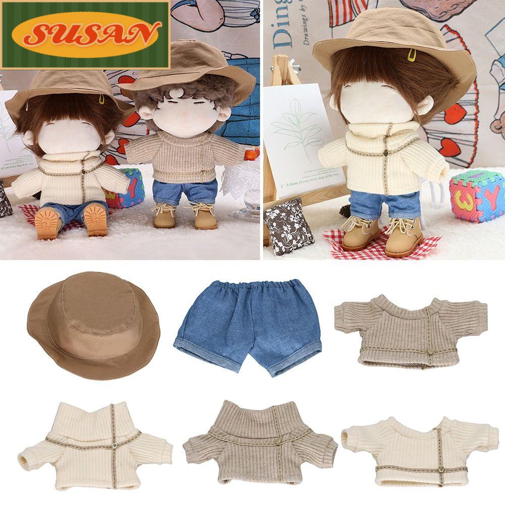 SUSANS Đầm Dệt Kim Cổ Cao Thay Thế Cho Búp Bê 20cm