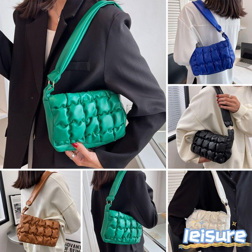 LEISURE Túi Đeo Vai Màu Sắc Thanh Lịch Cho Nữ