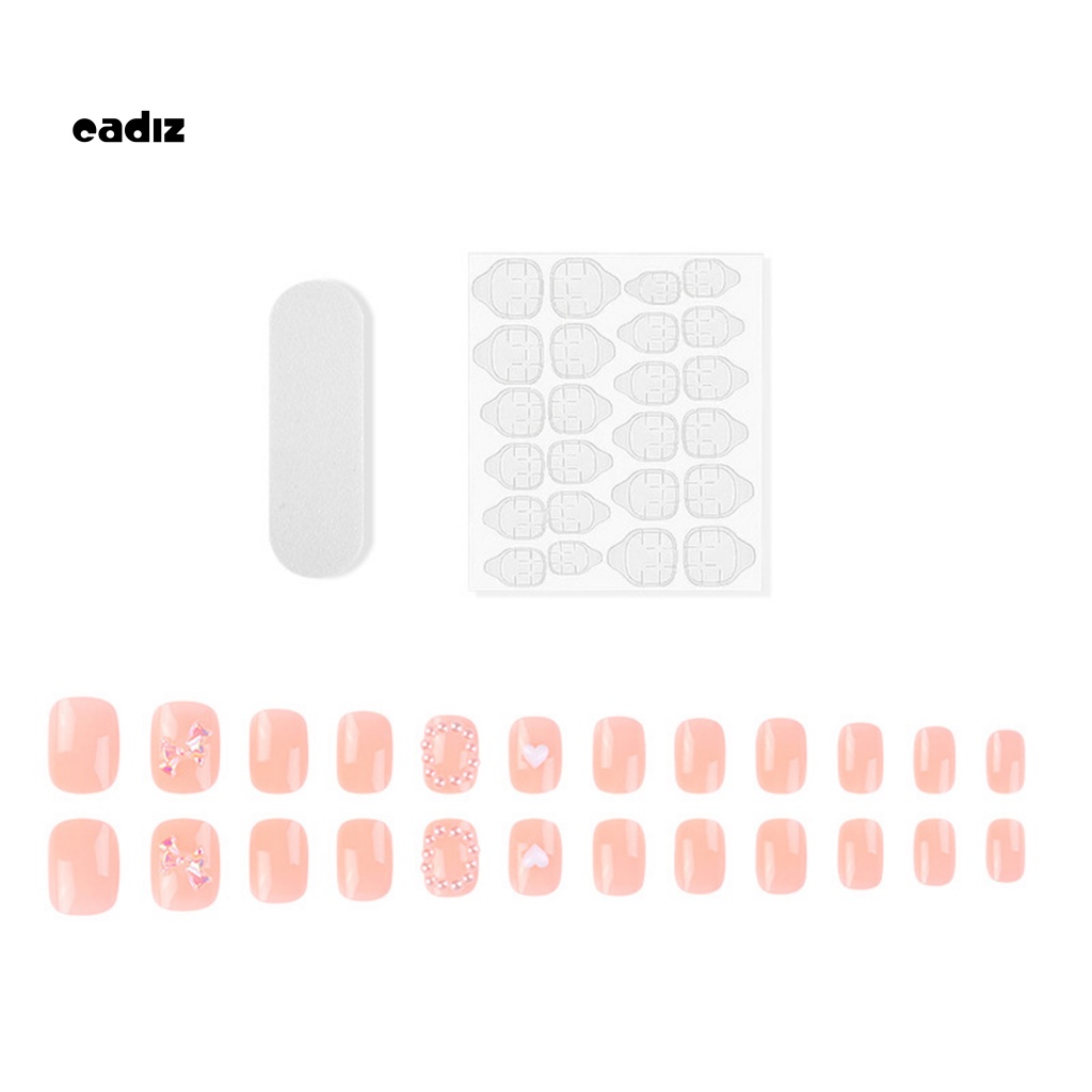 1 Bộ Móng Tay Giả Bằng Nhựa ABS Chống Phai Màu Sang Trọng DIY