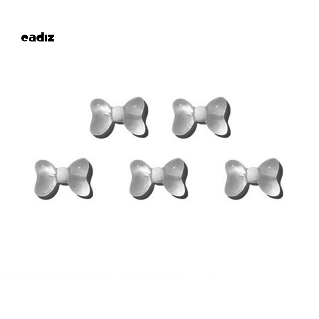 Bộ 5 Phụ Kiện Trang Trí Móng Tay Hình Gấu 3D DIY Dễ Phối Đồ