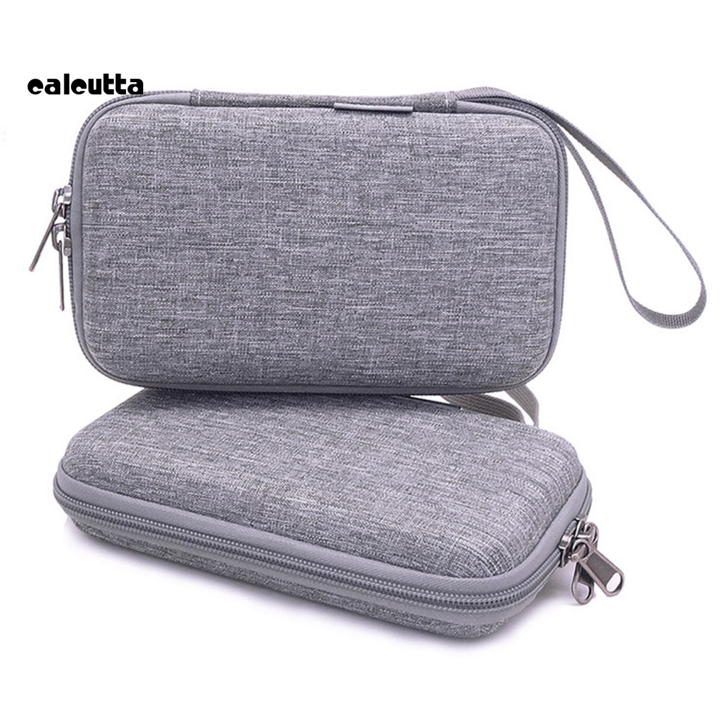 [calcutta] Túi Lưới Đựng Tai Nghe / Pin Sạc Dự Phòng Có Dây Đeo Co Giãn Và Tay Cầm Treo Mang Đi Du Lịch Tiện Lợi