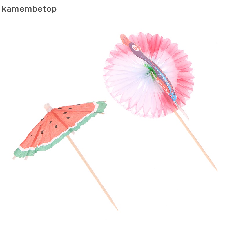 Bộ 50 Dù Giấy Trang Trí Nhiều Kiểu Dáng