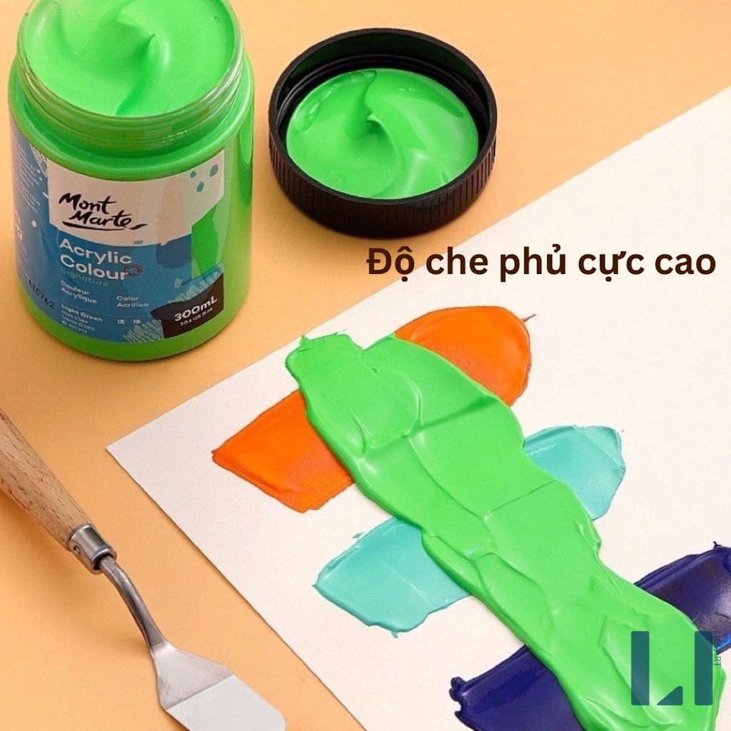 Màu Acrylic 100ml Mont Marte vẽ tranh, vẽ vải.