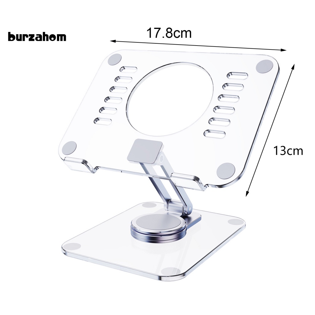 Giá Đỡ Máy Tính Bảng Trong Suốt Chống Trượt Xoay 360 Độ Tiện Dụng