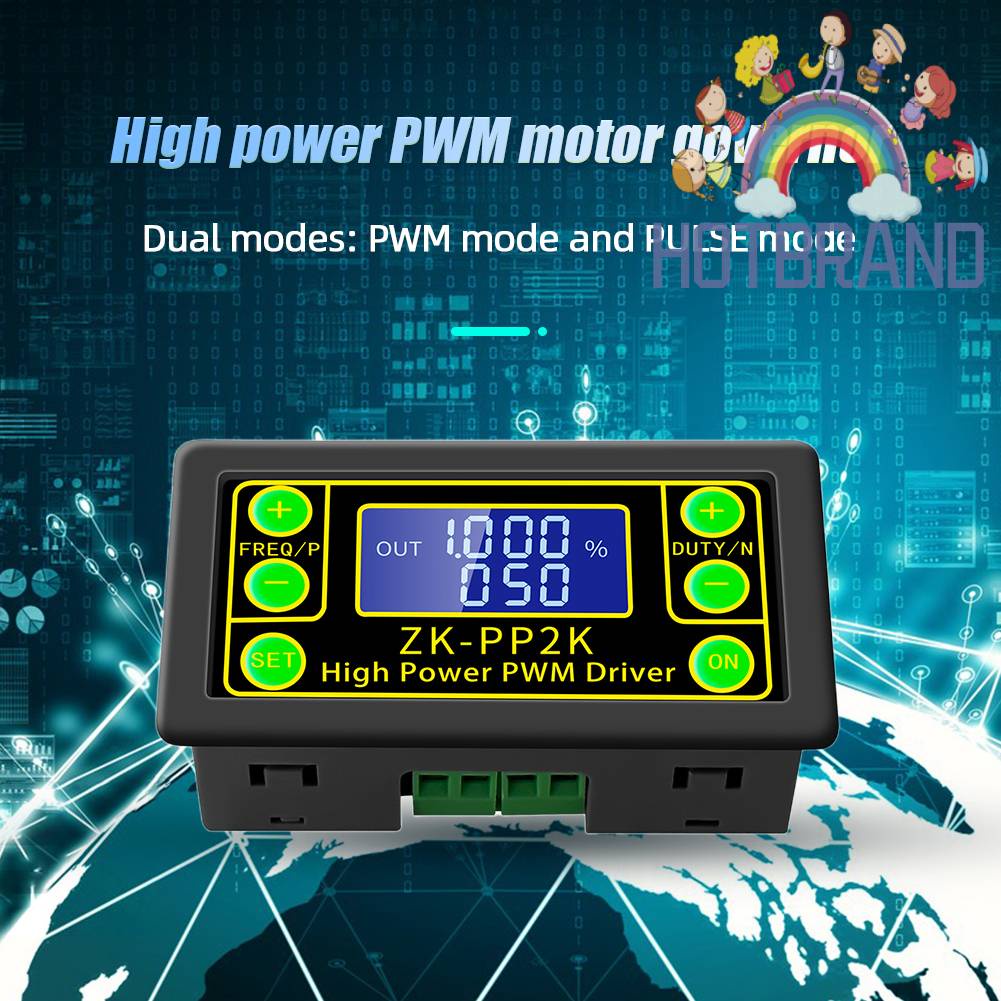 Mô-đun Điều Chỉnh Tốc Độ Động Cơ PP2K 8A DC 3.3-30V LCD