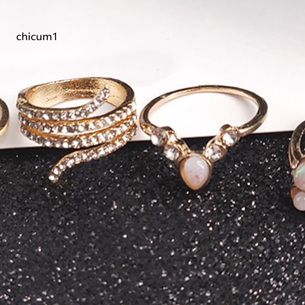 Set 17 Nhẫn Đeo Khớp Ngón Tay Phong Cách Vintage