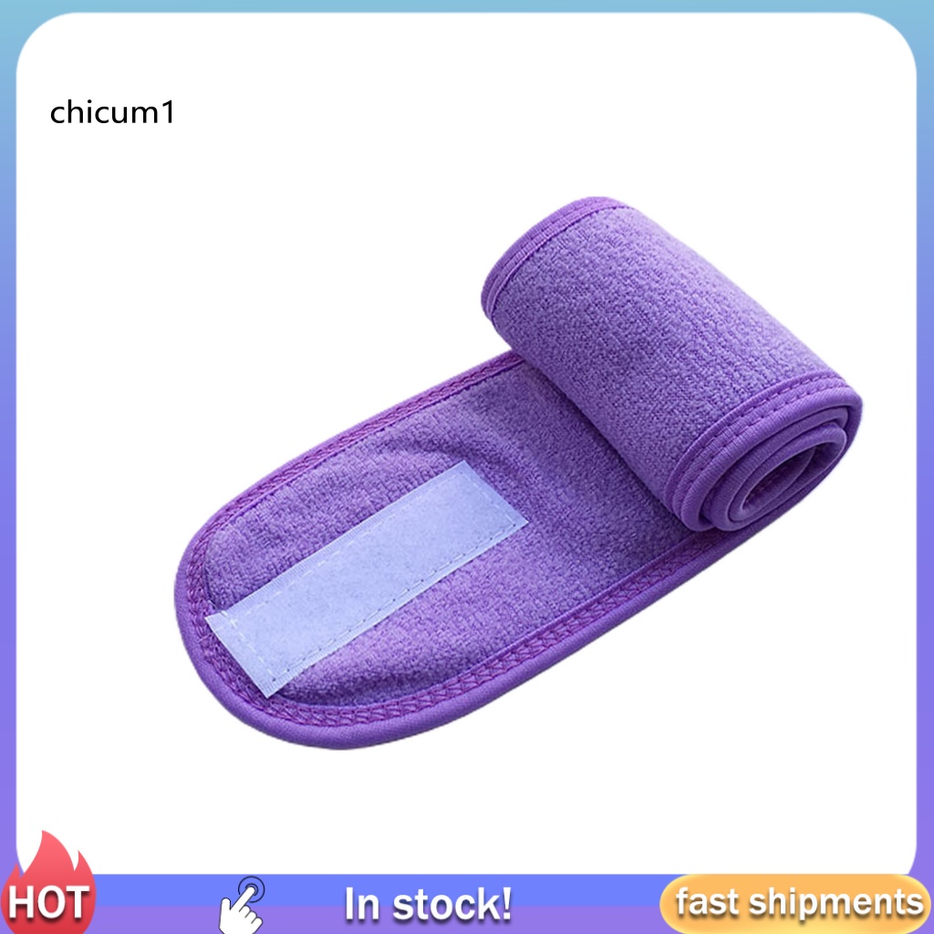 Băng Đô Cài Tóc Bản Rộng Tùy Chỉnh Tiện Dụng Cho SPA / Rửa Mặt