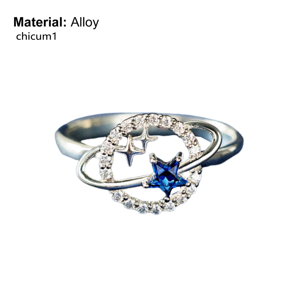 Nhẫn Cưới Mạ Điện Hình Hành Tinh Ngôi Sao Thời Trang Cho Nữ