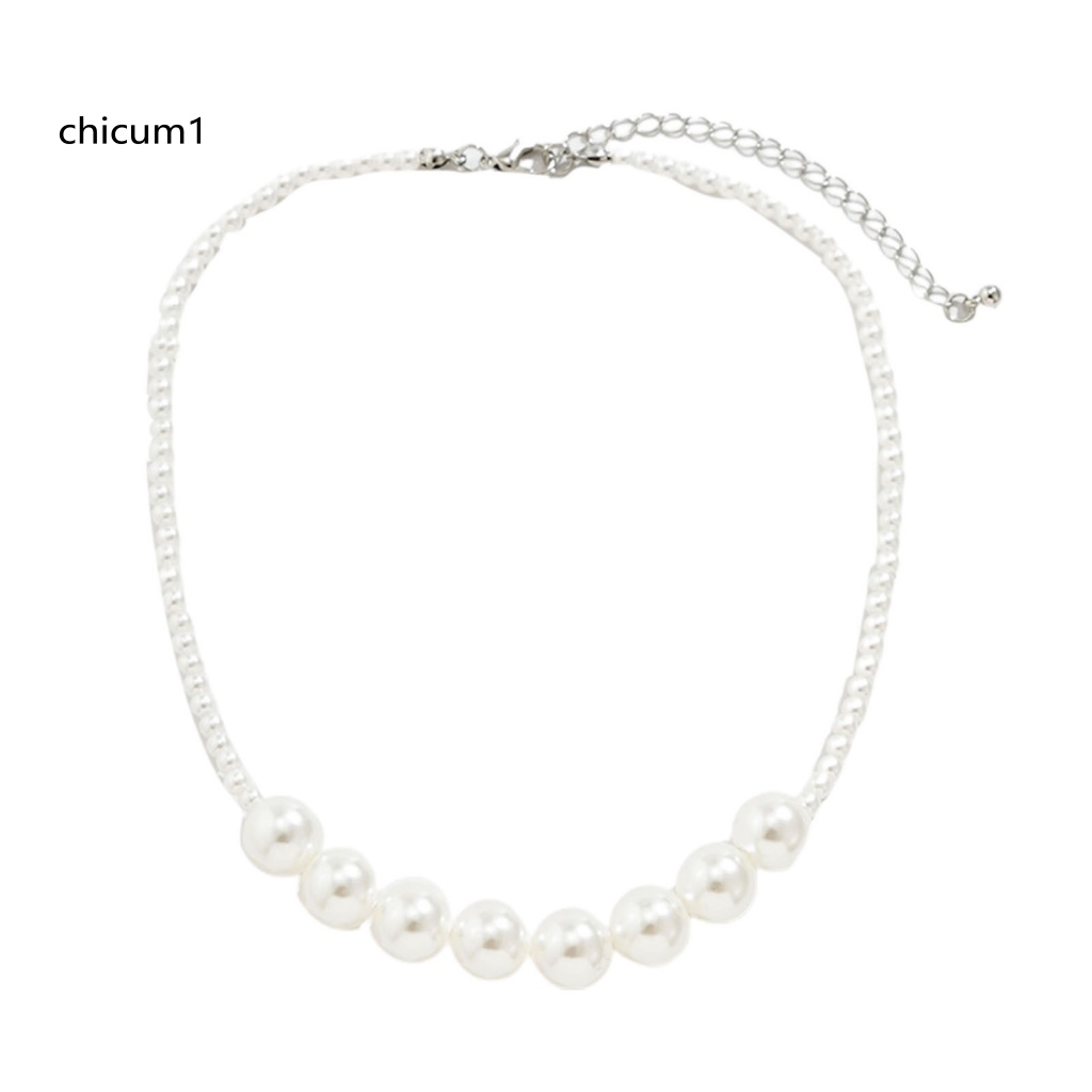 Vòng Cổ Choker CC Nữ Mặt Ngọc Trai Nhân Tạo Nhiều Lớp Tinh Tế Trang Sức Đám Cưới