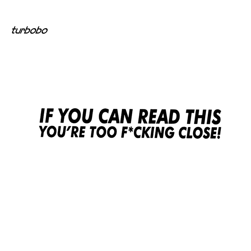 Đề Can Dán Trang Trí Xe Hơi / Xe Tải SUV In Chữ Vui Nhộn