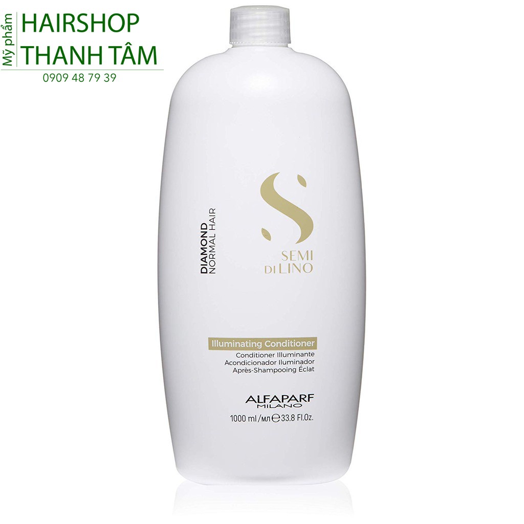 Kem xả Diamond chăm sóc tóc bóng mượt Semi Dilino Illuminating Conditioner Alfaparf 1000ml ( New 2023 )